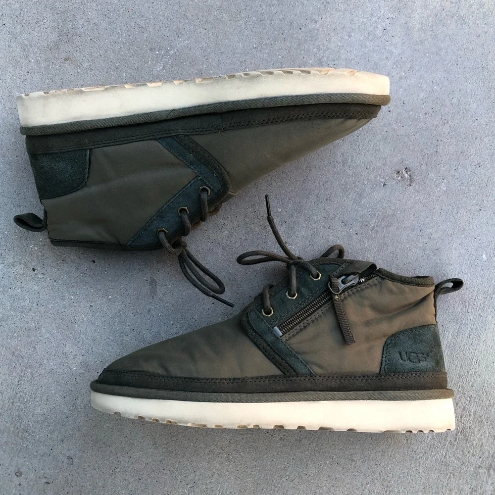 UGG Neumel Zip MLT Mens Shoes Military Green Mid Top Sneakers 1102430 Size 9 US - Picture 6 of 16